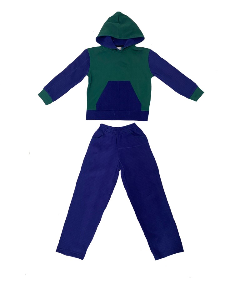 Костюм детский (толстовка +брюки) комбинированный